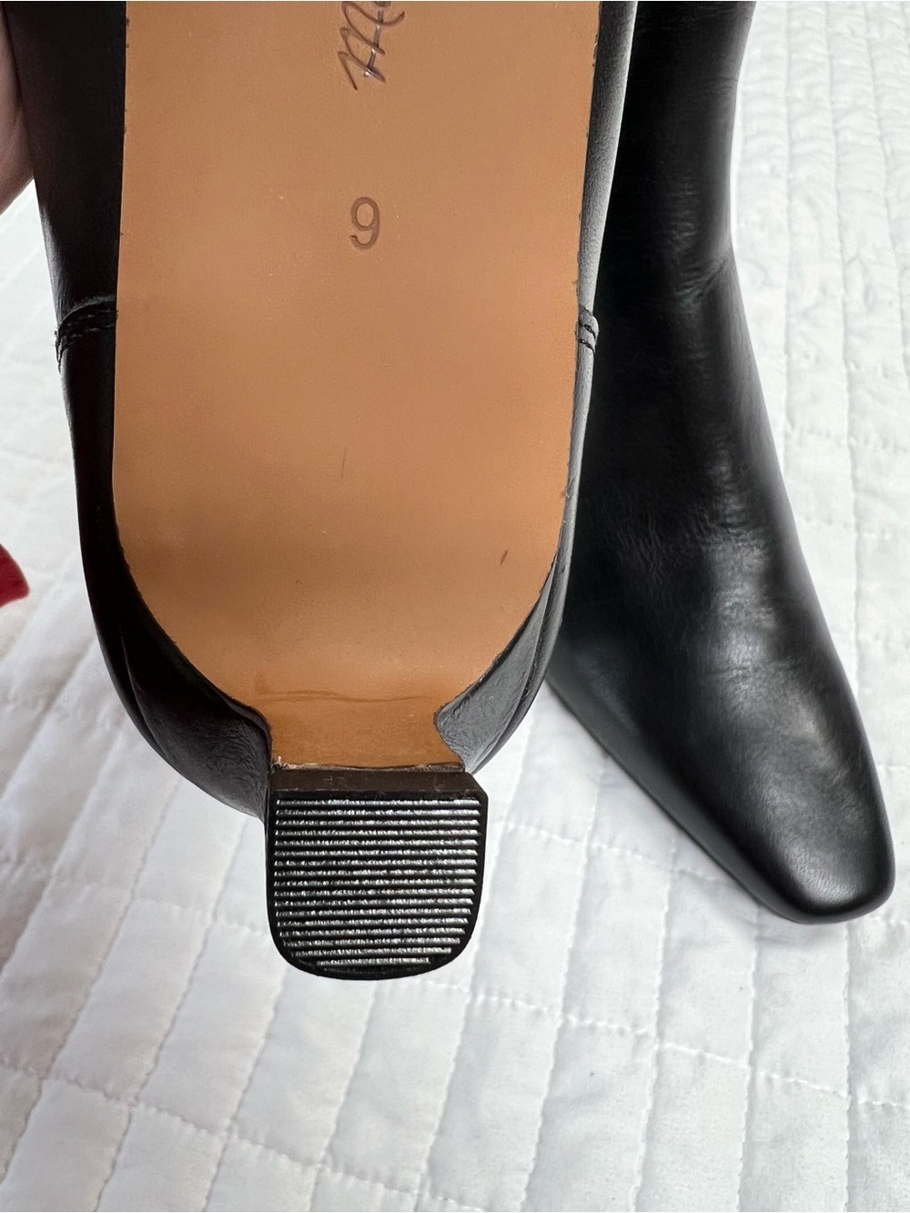 Madewell The Dimes Chelsea Boot Leather in Black Size 9 - Picture 11 of 11